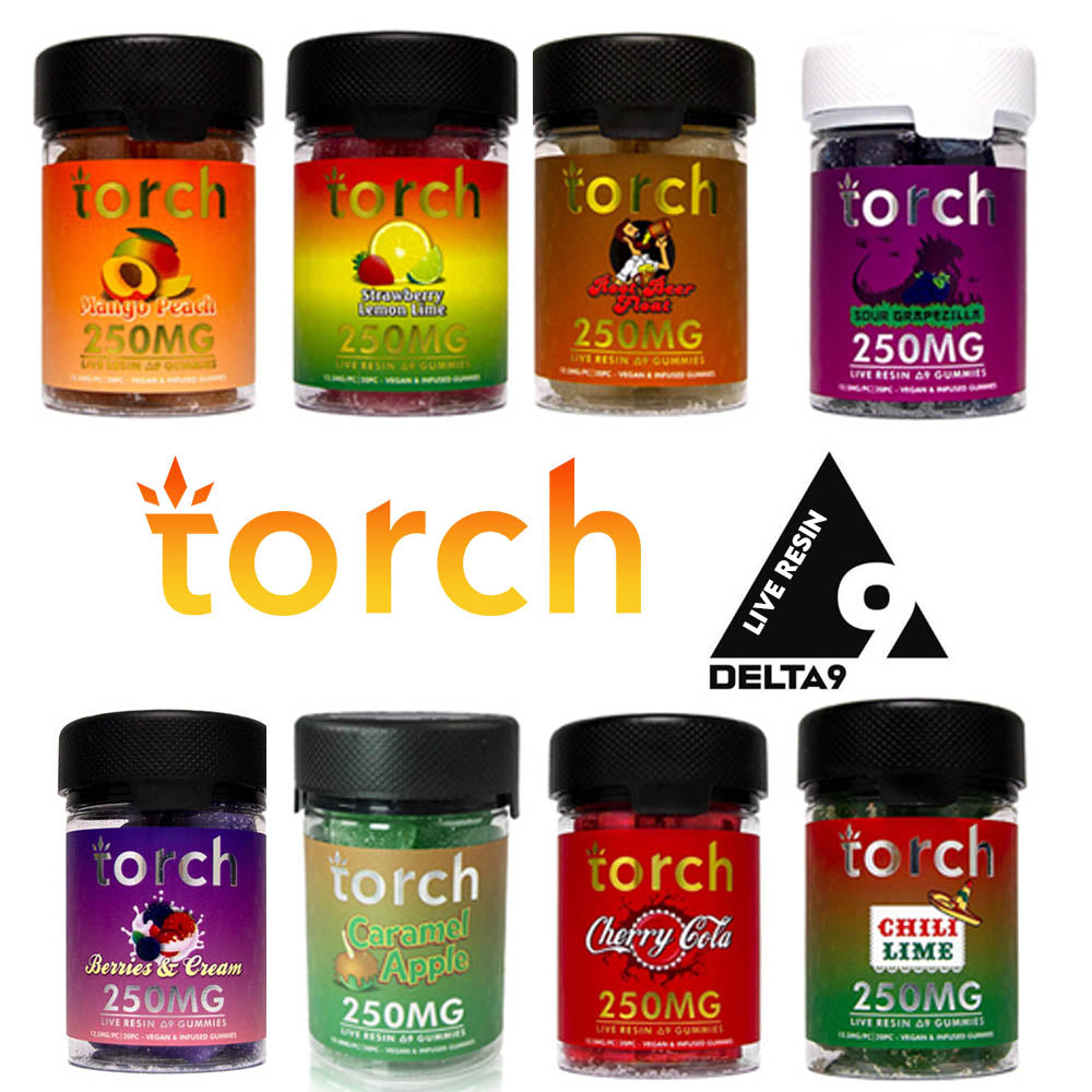 Torch Live Resin D9 Gummies 250mg / 20 Gummies Marketplace