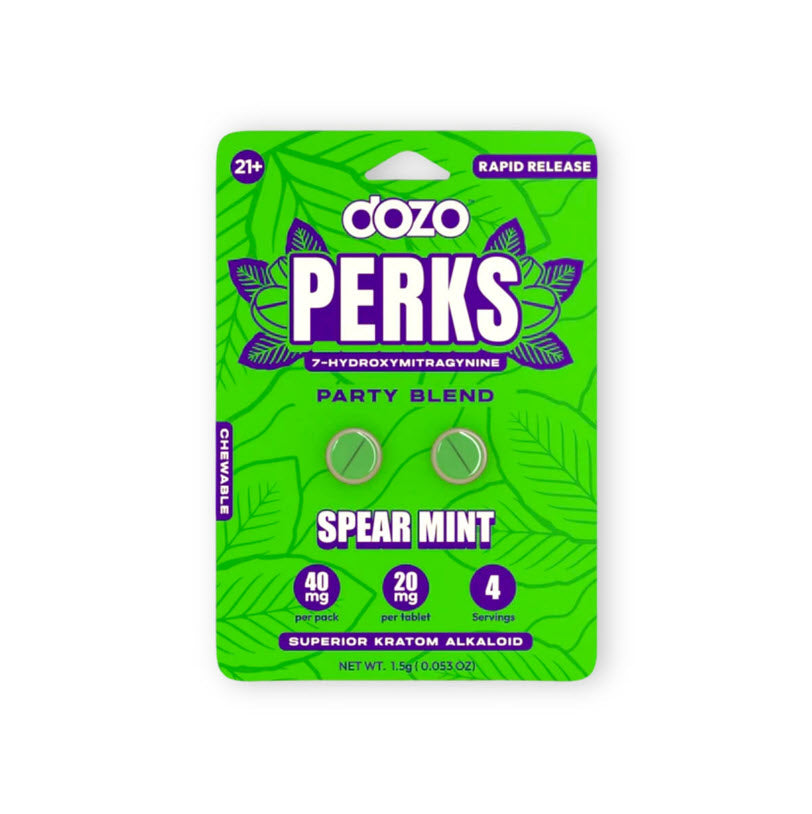 Dozo Perks 20mg  7-Hydroxymitragynine Tablets