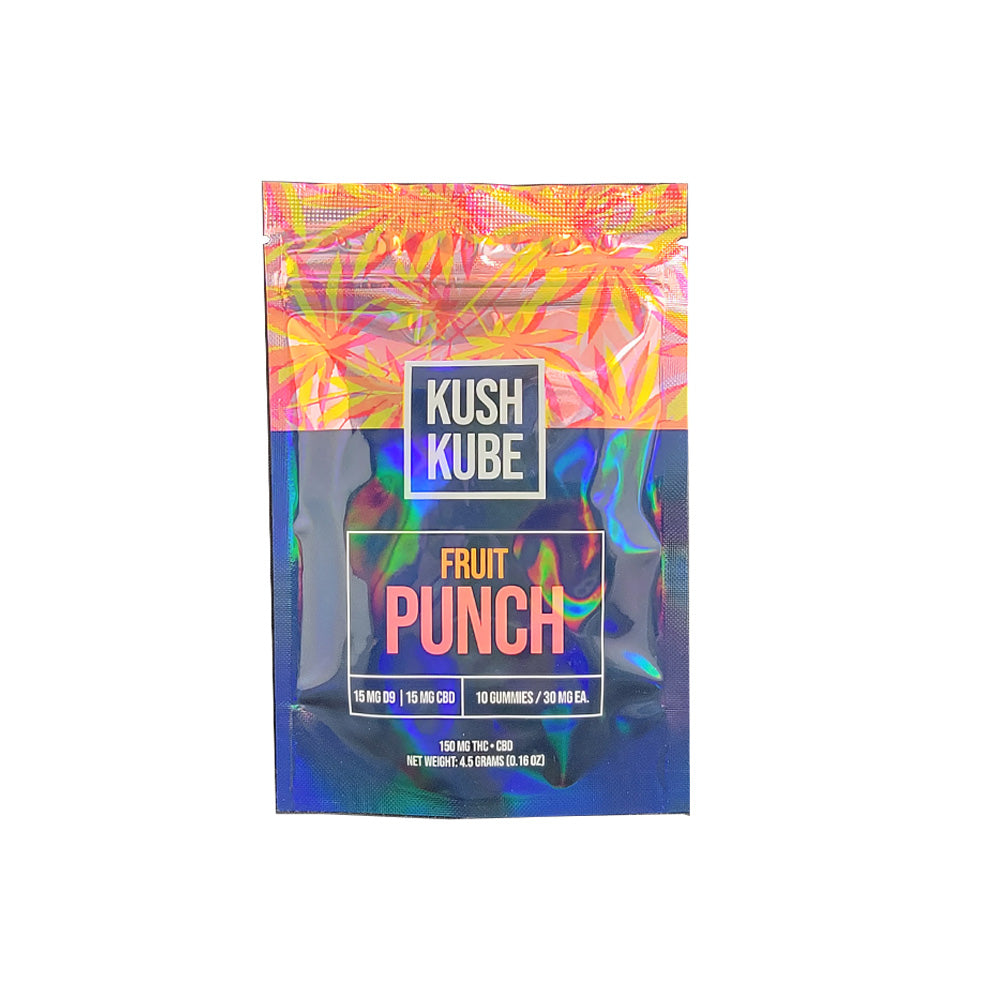 Fruit Punch Δ9/CBD Kush Kube Gummies