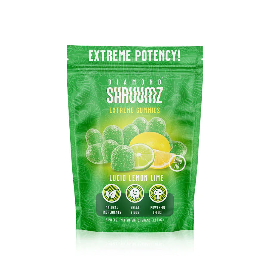 Diamond Shruumz - Lucid Lemon Lime Extreme Mushroom Gummies