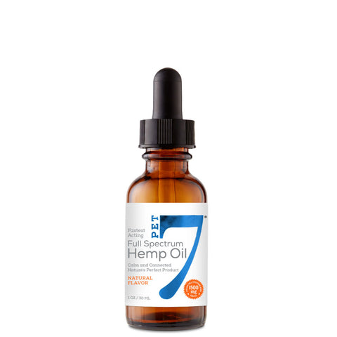 1500mg Pet7 Hemp Full Spectrum CBD Oil 1 oz.