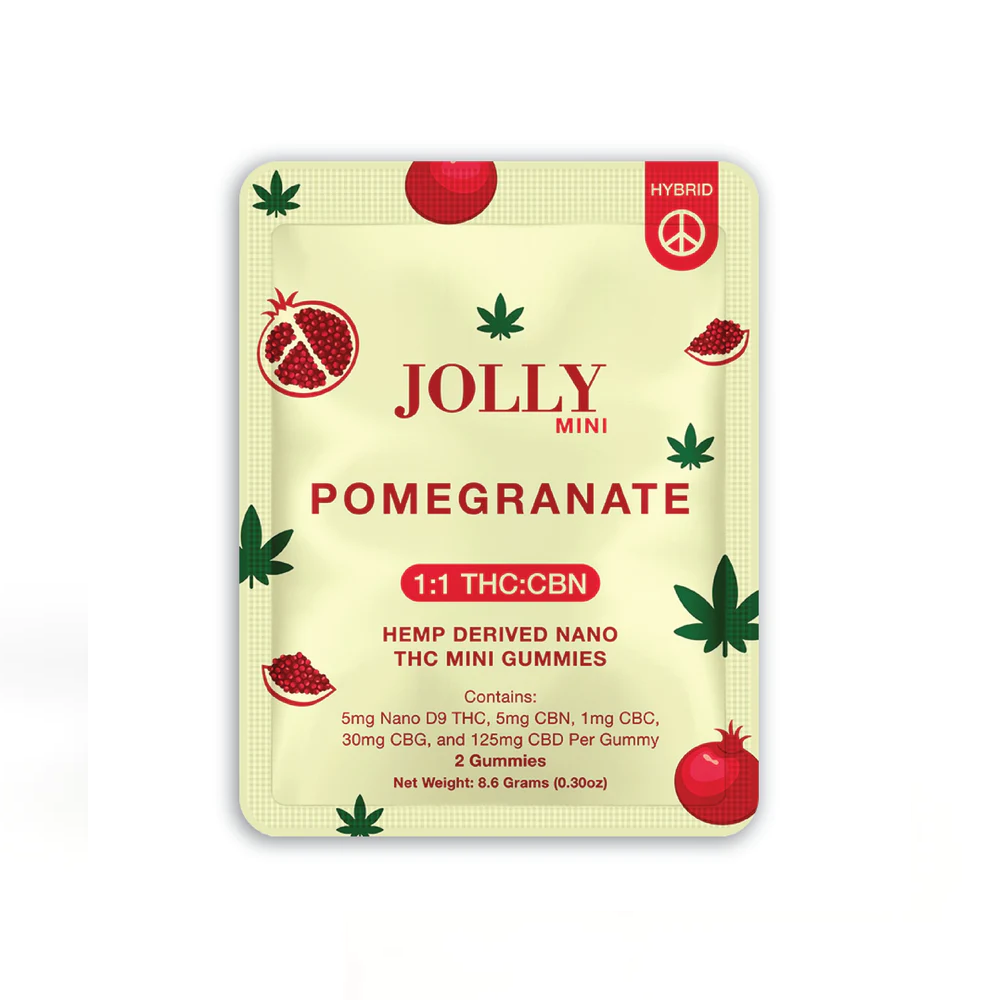 Jolly Mini Hybrid Nano D9 Gummies - Pomegranate
