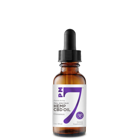 1500mg 7 PM Hemp Full Spectrum CBD Oil 1 oz.
