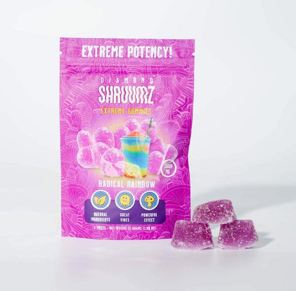 Diamond Shruumz - Radical Rainbow Extreme Mushroom Gummies