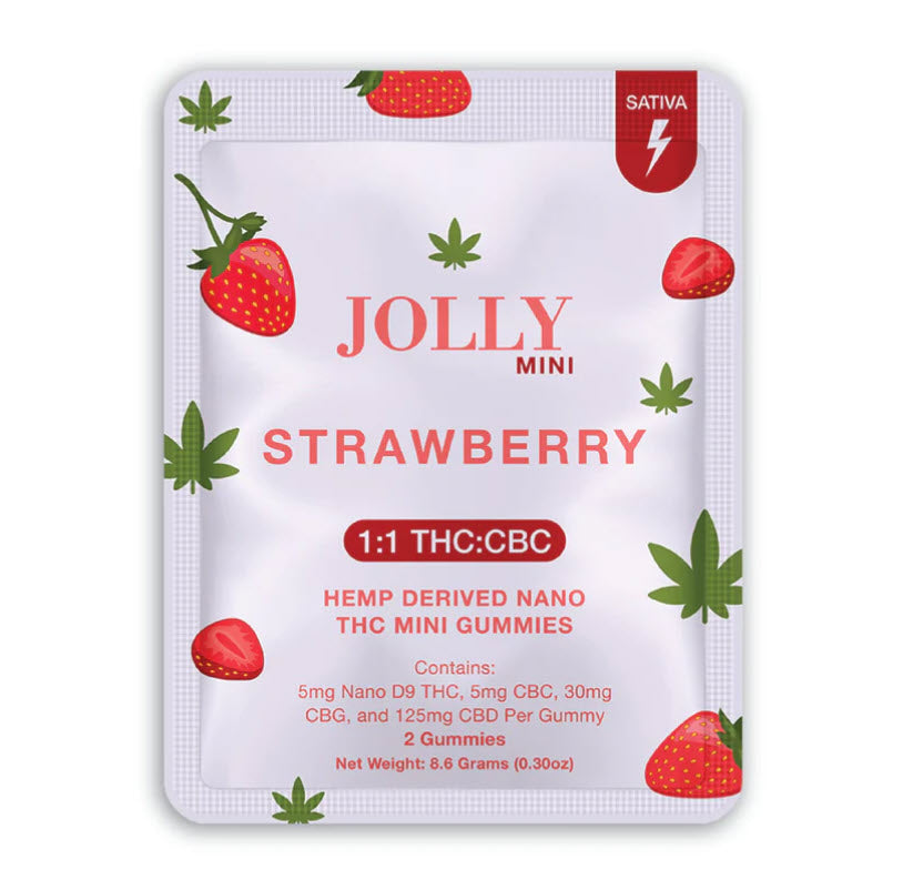 Jolly Mini Sativa Nano D9 Gummies - Strawberry