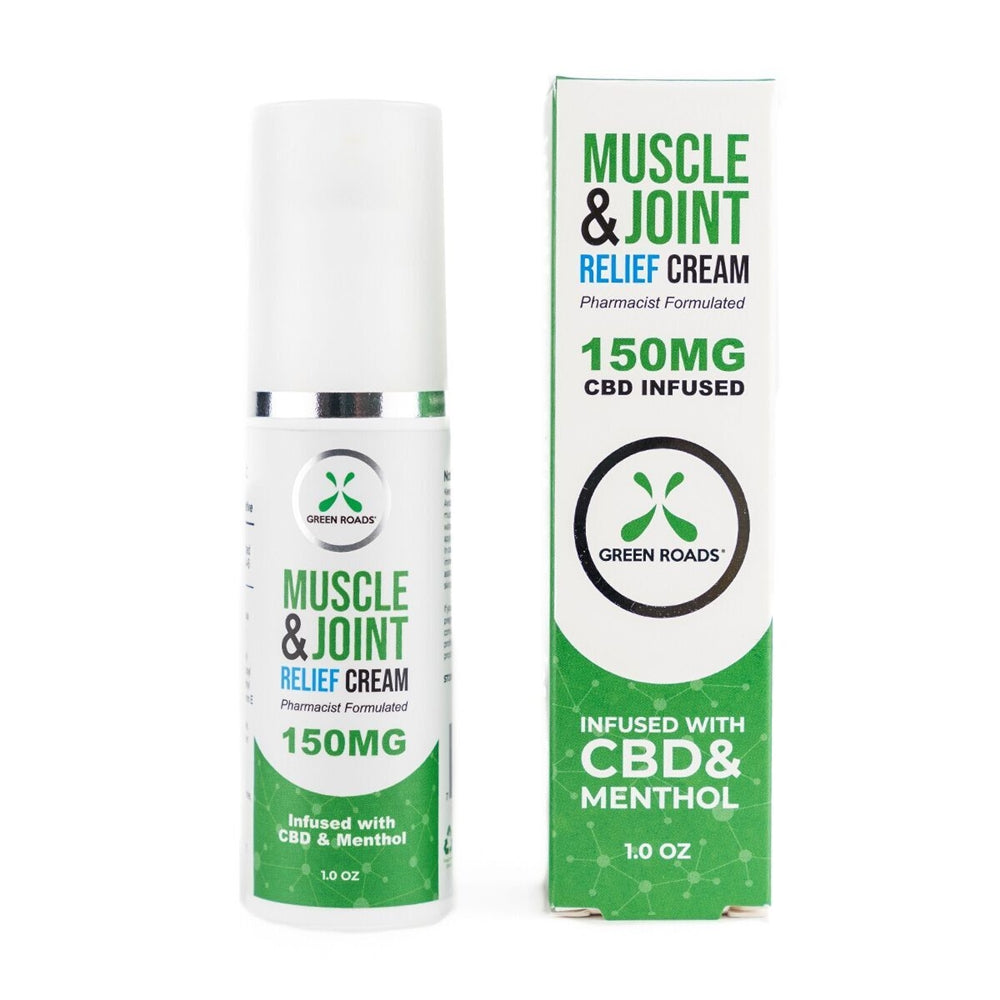 150mg CBD Infused Topical Muscle & Joint Relief Cream w/ Menthol by Green Roads, CBD, Green Roads, Marketplace Vape  - Marketplace Vape