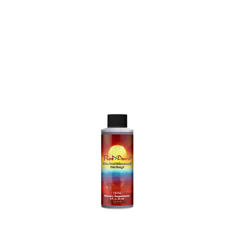 Red Dawn Liquid Supplement - Extra Mood Enhancement! Extra Energy - 4 Servings
