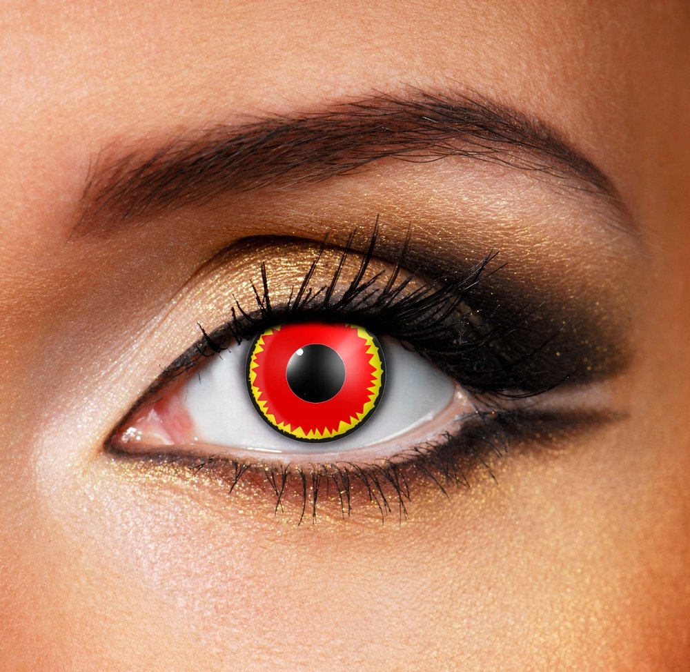 Red Vampire Spooky Eye Contacts, Contacts, KZ, Marketplace Vape  - Marketplace Vape