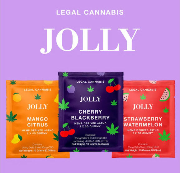 Jolly Delta 9/CBD Gummies - Three Pack Sampler