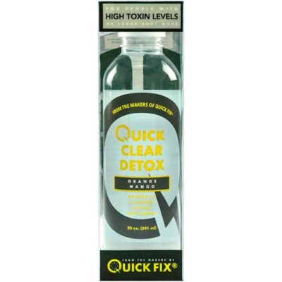 QUICK FIX QUICK CLEAR DETOX 20OZ DRINK AND CAPSULES- ORANGE MANGO, Synthetic Urine, Quick Clear, Marketplace Vape  - Marketplace Vape