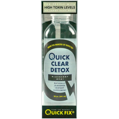QUICK FIX QUICK CLEAR DETOX 20OZ DRINK AND CAPSULES - BLUEBERRY ACAI, Synthetic Urine, Quick Clear, Marketplace Vape  - Marketplace Vape