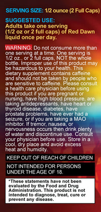Red Dawn Liquid Supplement - Extra Mood Enhancement! Extra Energy, Dietary Supplement, Red Dawn, Marketplace Vape  - Marketplace Vape
