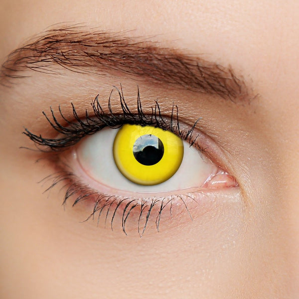 UV Yellow Spooky Eye Contacts